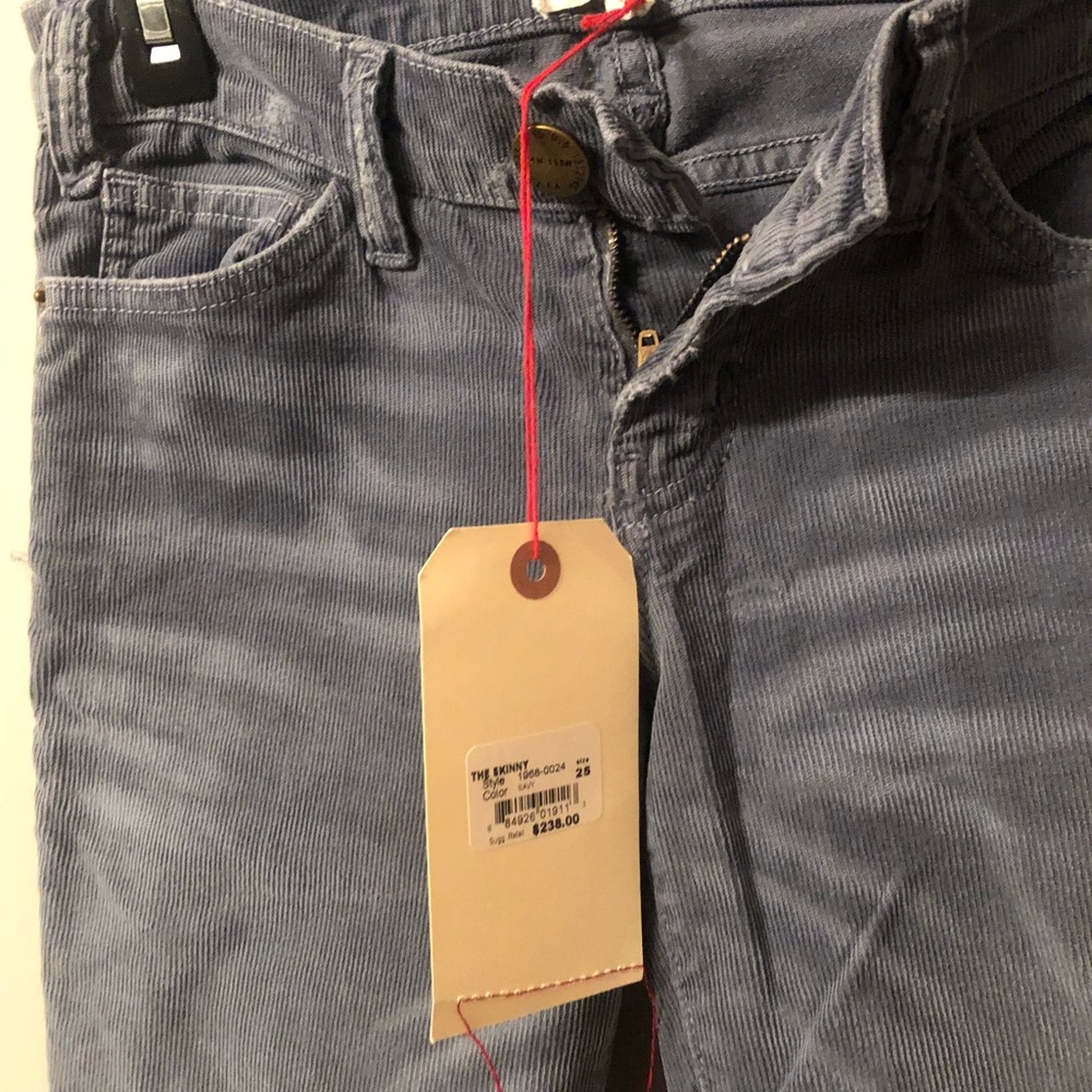 CURRENT\ELLIOTT Skinny Navy Corduroy Jean